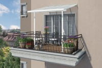 Palram Terrassenüberdachung weiss 230 x 230 cm
