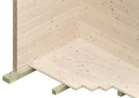 28 mm Holzdielen Fußboden