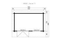 Lasita Maja Gartenhaus Dorset 71 Grundriss
