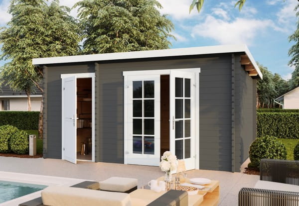 Gartenhaus Belmont von Lasita Maja Farbe Carbongrau
