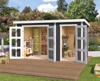 Lasita Maja Gartenhaus Zambezi XL Carbongrau