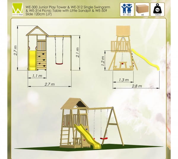 Wendi Toys Spielturm Pelikan Masse