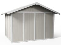 Kunststoff Gartenhaus Utility V 7,5 von Grosfillex weiss/graugrün
