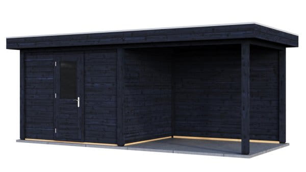 Lugarde Gartenhaus Nürnberg 588 x 250 cm schwarz