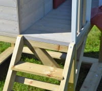 Wendi Toys Kinderspielhaus Frosch Spielturm inkl. Veranda & Rutsche