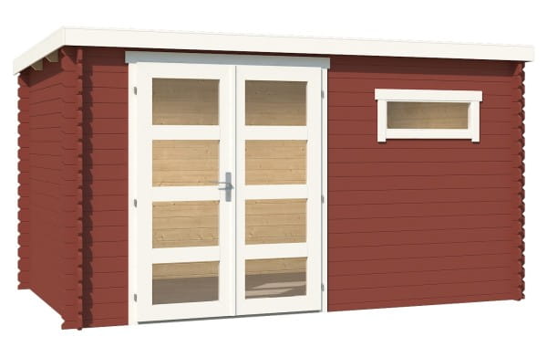 Lasita Maja Gartenhaus Augusta 380 x 230 cm schwedenrot