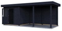 Lugarde Gartenhaus Köln 626 x 250 cm schwarz
