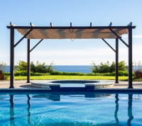 Paragon Outdoor Aluminium Pavillon Gazebo Modena 12x16 Espresso 360 x 480 cm