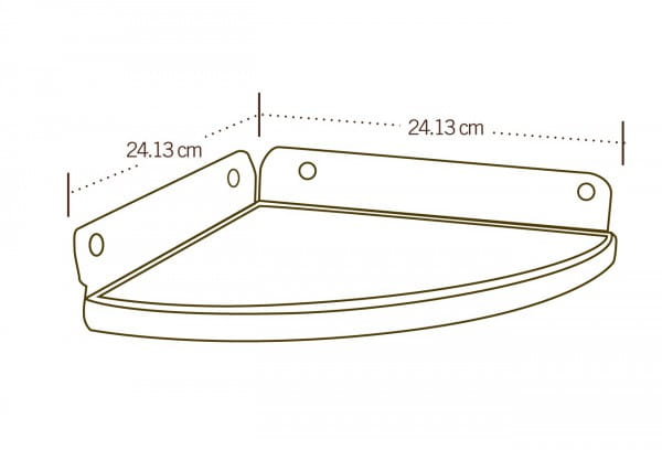 Lifetime Eckregal Radius 24 cm