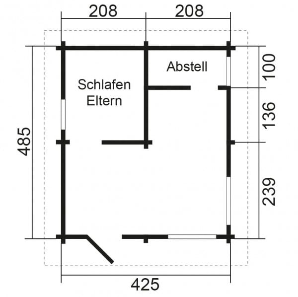 Grundriss Erdgeschoss Joda Gartenhaus Domicil