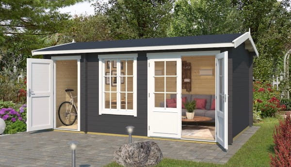 Gartenhaus Wrexham 2 Farbbehandlung Carbongrau von Lasita Maja