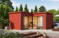 Lasita Maja Gartenhaus Domeo 6 Schwedenrot
