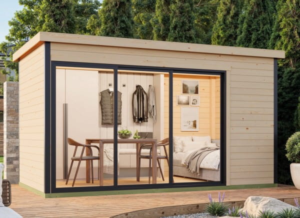 Lasita Maja Gartenhaus Austin 4 unbehandelt