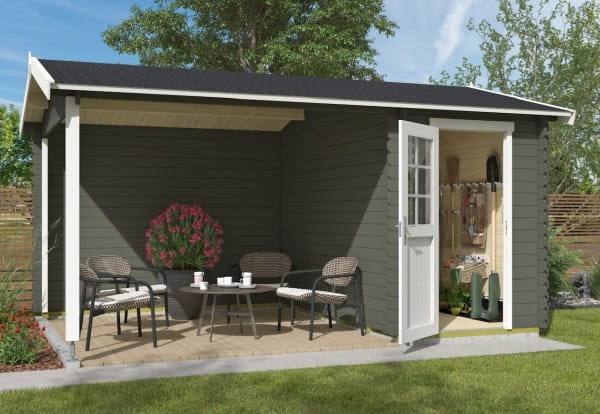Outdoor Life Products Gartenhaus Wibo Grüngrau