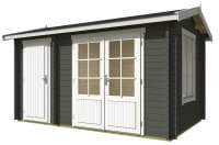 Gartenhaus Wrexham 1 Farbbehandlung Grüngrau von Lasita Maja