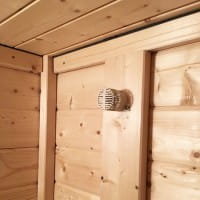 Innenseite: 12,5 mm Spezial Softline Profilholz aus Fichte