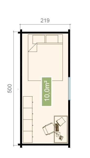Gartenhaus Volta von Lasita Maja Grundriss