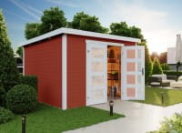 Lasita Maja Gartenhaus Zambezi 7 schwedenrot