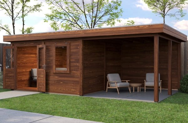 Lugarde Gartenhaus Regensburg 676 x 388 cm braun