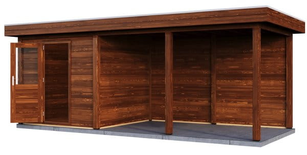 Lugarde Gartenhaus Köln 626 x 250 cm braun