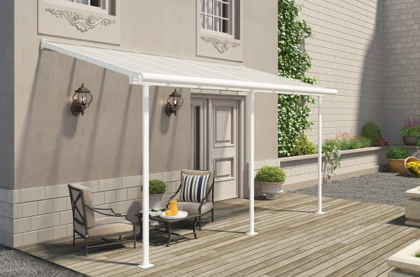 Palram Terrassenüberdachung weiss 230 x 460 cm