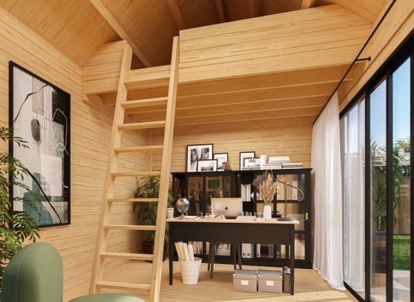 Lasita Maja Gartenhaus Murano 2 Innenansicht
