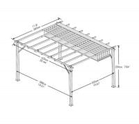 Paragon Outdoor Aluminium Pavillon Gazebo Modena Masse