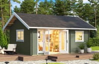 Ferienhaus Caroline 2.1 mit Schlafboden grüngrau
