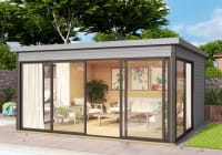 Lasita Maja Gartenhaus Domeo 5 Lichtgrau