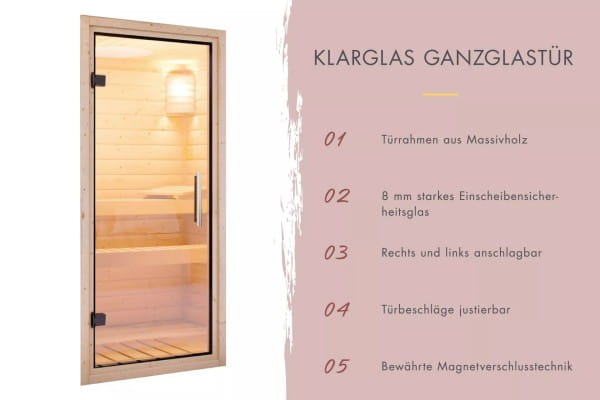 Pulverbeschichteter Aluminium-Schiebetür & Klarglas-Tür mit Stangengriff