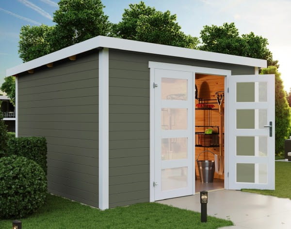 Lasita Maja Gartenhaus Zambezi 7 Grüngrau