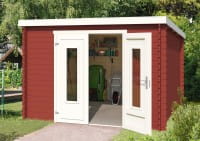 Lasita Maja Gartenhaus Sacramento schwedenrot