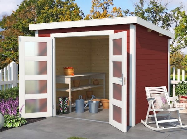 Lasita Maja Gartenhaus Zambezi 4 schwedenrot