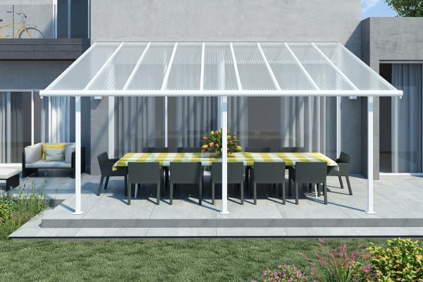 Palram Terrassenüberdachung weiss 230 x 690 cm