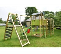 Wendi Toys Spielplatz Dino inklusive Klettergerüst, Rutsche, Schaukel & Sandkasten