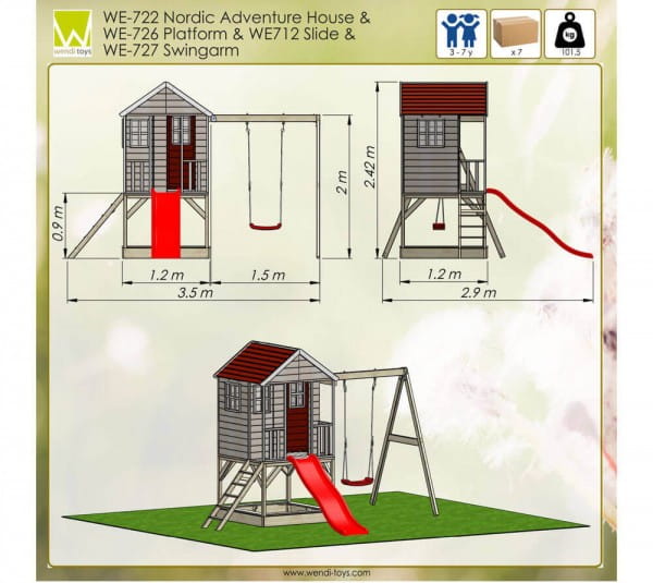 Wendi Toys Kinderspielhaus Alpaka Masse