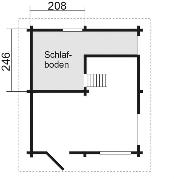 Grundriss Dachgeschoss Joda Gartenhaus Domicil