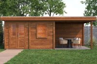 Lugarde Gartenhaus Hamm 676 x 300 cm braun