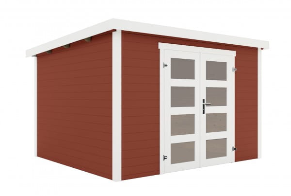 Lasita Maja Gartenhaus Zambezi 6 schwedenrot