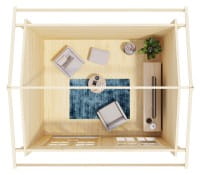 Gartenhaus Alex von Lasita Maja Innenansicht