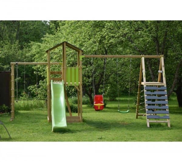 Wendi Toys Spielplatz Dino inklusive Klettergerüst, Rutsche, Schaukel & Sandkasten