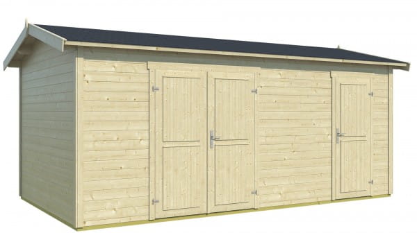 Lasita Maja Gartenhaus Tuvalu XL 300 x 500 cm unbehandelt