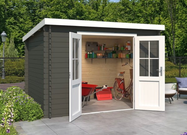 Lasita Maja Gartenhaus Atlanta Grüngrau