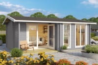 Lasita Maja Gartenhaus Brighton 44 lichtgrau