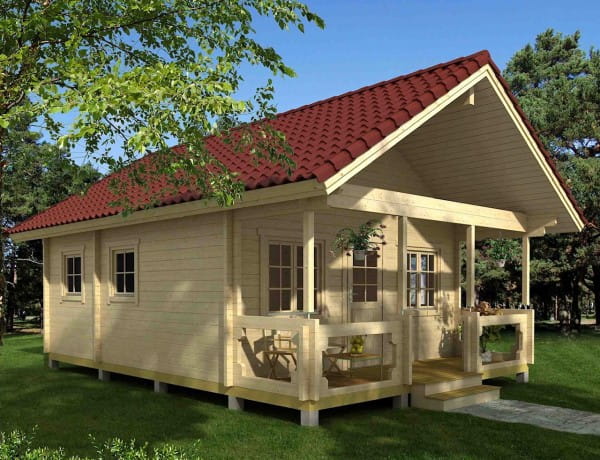 Wochenendhaus Canada von Lasita Maja 540 x 640 cm unbehandelt
