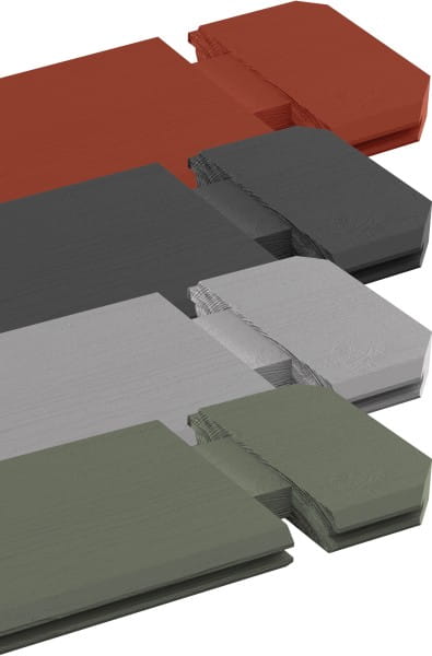 Osmo Gartenhaus Farbsystem - In den Farben Carbongrau, Lichtgrau, Grüngrau & Schwedenrot