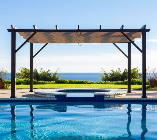 Paragon Outdoor Aluminium Pavillon Gazebo Modena 12x16 Espresso 360 x 480 cm