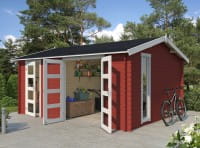 Lasita Maja Gartenhaus Carroz 2 Schwedenrot