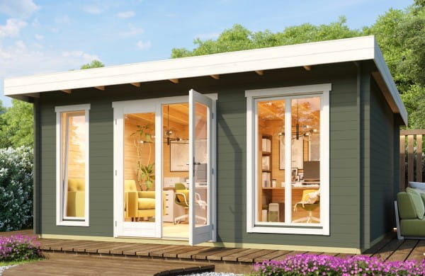 Gartenhaus Dorset 3 von Lasita Maja Grüngrau