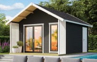 Lasita Maja Gartenhaus Murano 1 carbongrau